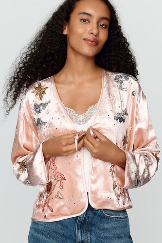 Veste de lit en velours ornée taille: XS chez Anthropologie - LyreBird - Modalova