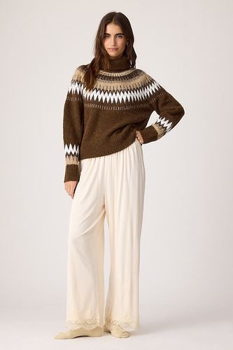 Pantalon à bordure en dentelle en ModaLuxe en taille: XS PETITE chez Anthropologie - LyreBird - Modalova
