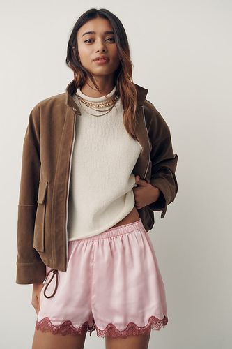 Short en soie à bordure en dentelle en taille: XS chez Anthropologie - LyreBird - Modalova