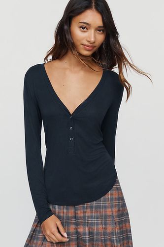 Haut Henley à manches longues en taille: 2XS chez Anthropologie - LyreBird - Modalova