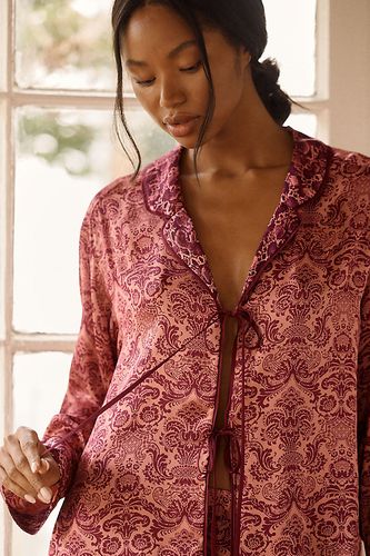 Haut de pyjama Palm Reader en soie LB taille: XS chez Anthropologie - LyreBird - Modalova