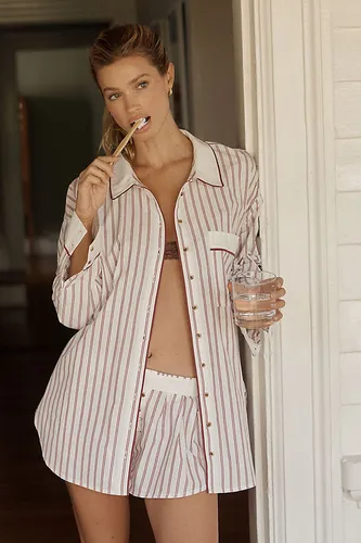 Chemise de pyjama boutonnée surdimensionnée taille: 2XS chez Anthropologie - LyreBird - Modalova
