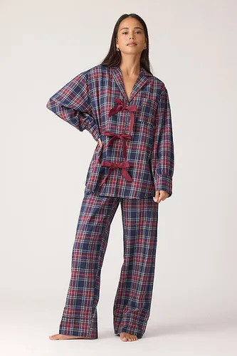 Ensemble pyjama long en flanelle Antonella en taille: Uk 6 chez Anthropologie - Damson Madder - Modalova