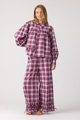 Ensemble pyjama long Elio Berry Check en taille: Uk 6 chez Anthropologie - Damson Madder - Modalova