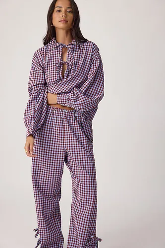 Ensemble pyjama long en flanelle Floki taille: Uk 8 chez Anthropologie - Damson Madder - Modalova