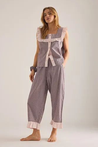 Ensemble pyjama court à volants taille: XL chez Anthropologie - TBCo - Modalova