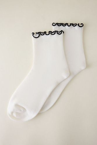 Chaussettes mi-mollet à volants par en - By Anthropologie - Modalova