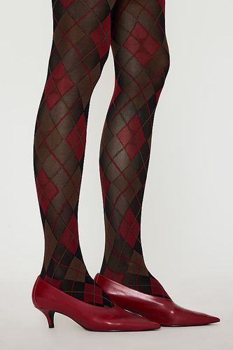 Collants à imprimé argyle en chez - Anthropologie - Modalova