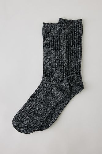 Chaussettes mi-mollet côtelées métallisées par en - By Anthropologie - Modalova