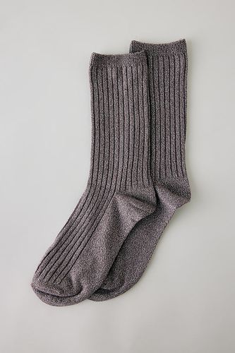 Chaussettes mi-mollet côtelées métallisées par en - By Anthropologie - Modalova