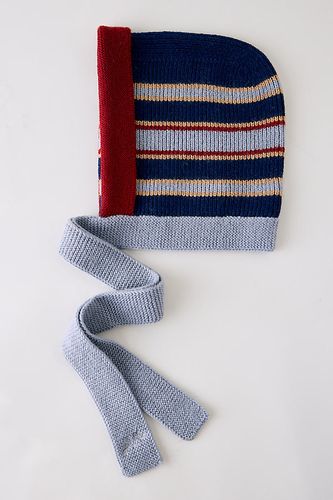 Bonnet rayé en laine 100% chez Anthropologie - Damson Madder - Modalova