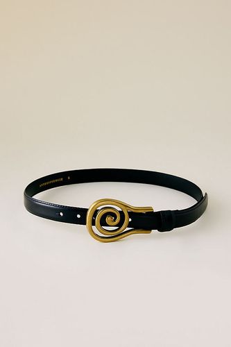 Ceinture en cuir à boucle tourbillon par en taille: L - By Anthropologie - Modalova