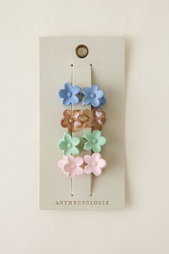 Mini pinces à cheveux en forme de fleur, ensemble de 8 par - By Anthropologie - Modalova