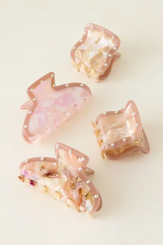 Mini pinces à cheveux cloutées, ensemble de 4 par en - By Anthropologie - Modalova