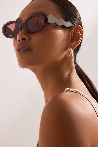 Lunettes de soleil ovales à bulles en - By Anthropologie - Modalova