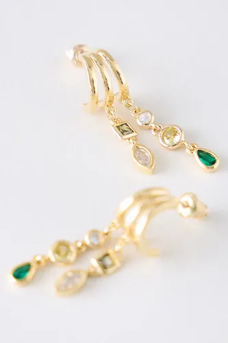 Grandes boucles d'oreilles Huggie à pendentifs multiples par en - By Anthropologie - Modalova