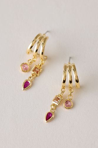 Boucles d'oreilles Huggie à pendentifs multiples par en - By Anthropologie - Modalova