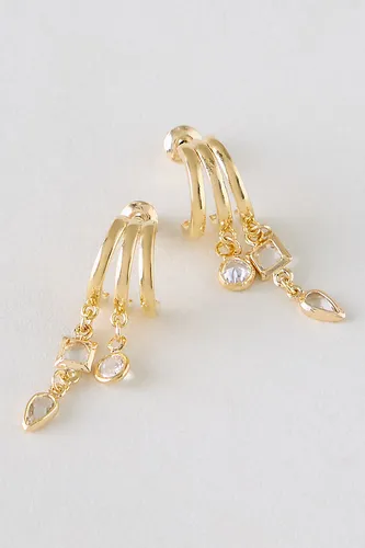 Boucles d'oreilles Huggie à pendentifs multiples par en - By Anthropologie - Modalova