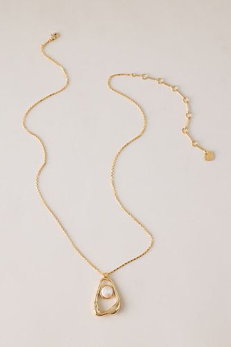Collier à pendentif en pierre avec anneau en White chez - Anthropologie - Modalova