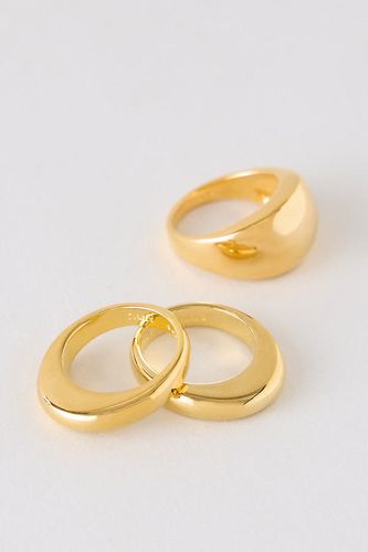 Ensemble de trois bagues plaquées or en Gold taille: 28 chez Anthropologie - Tilly Sveaas - Modalova