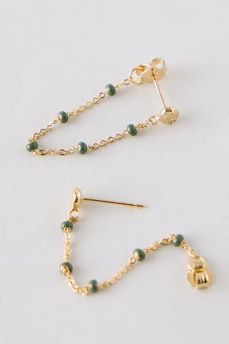 Boucles d'oreilles pendantes Lola Chain en Beige chez Anthropologie - ENAMEL Copenhagen - Modalova