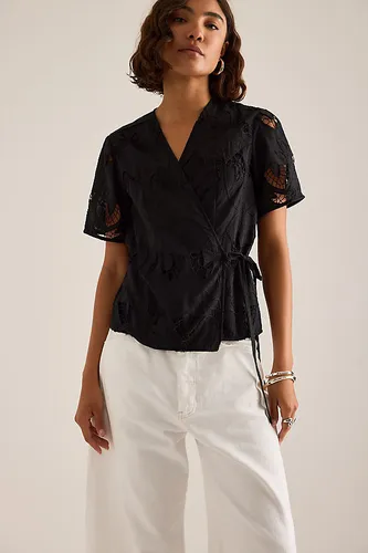 Chemise portefeuille brodée Lola en taille: Uk 12 chez Anthropologie - Selected - Modalova