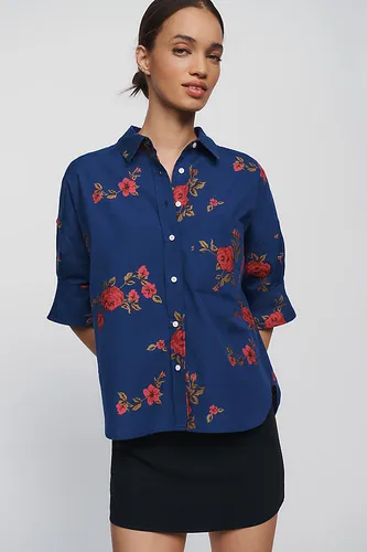 La chemise boutonnée imprimée Mabel 100% coton par taille: XS chez Anthropologie - Maeve - Modalova