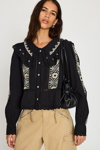 Chemisier brodé à manches longues en taille: Uk 8 - By Anthropologie - Modalova