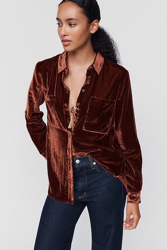 La chemise décontractée Hadley de : Édition velours taille: XS chez Anthropologie - Pilcro - Modalova