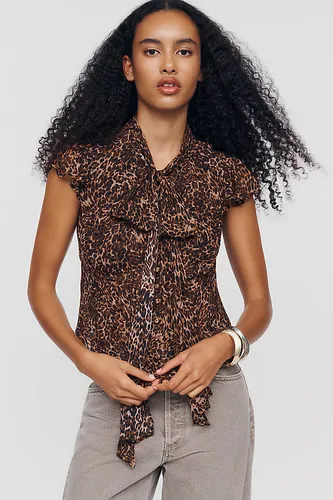 Blouse transparente à col noué taille: M - By Anthropologie - Modalova