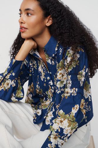 Chemise smockée à manches longues 100% coton taille: XS chez Anthropologie - Maeve - Modalova