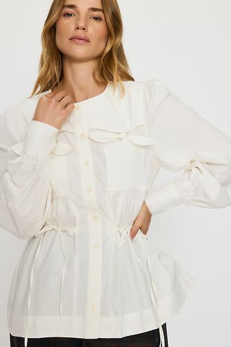 Chemisier Lettie à naud en coton 100% en taille: Uk 8 chez Anthropologie - Damson Madder - Modalova