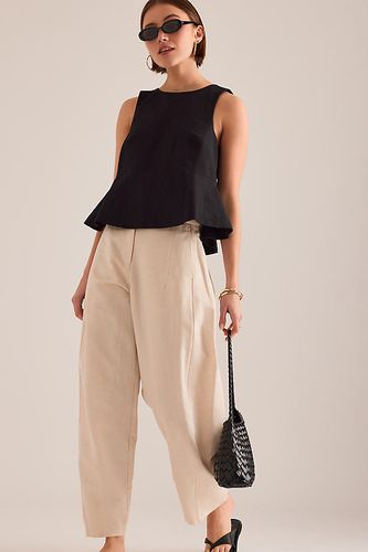 Haut évasé en mélange de lin en taille: Uk 6 - By Anthropologie - Modalova