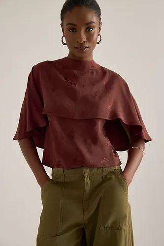 Haut cape en jacquard floral en taille: Uk 8 - By Anthropologie - Modalova