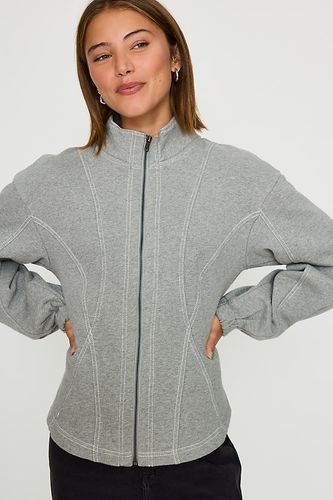 Sweat à fermeture éclair avant ajusté à coutures en 100% coton en taille: S chez Anthropologie - Pilcro - Modalova