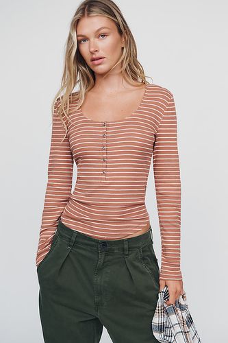 Haut Henley côtelé à manches longues taille: S chez Anthropologie - Pilcro - Modalova