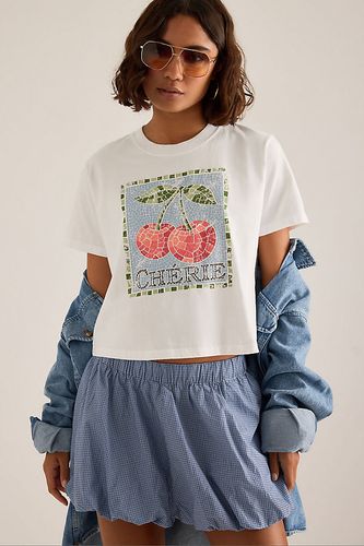 T-shirt ample à graphique Chérie en taille: XS - By Anthropologie - Modalova