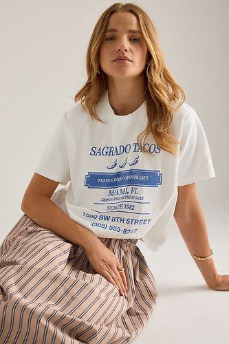 T-shirt graphique tacos coupe boxy en taille: L - By Anthropologie - Modalova