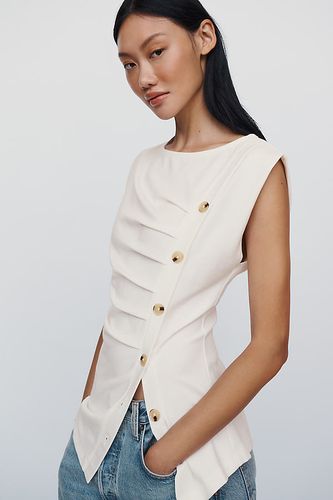 Haut asymétrique boutonné en taille: XS chez Anthropologie - Maeve - Modalova