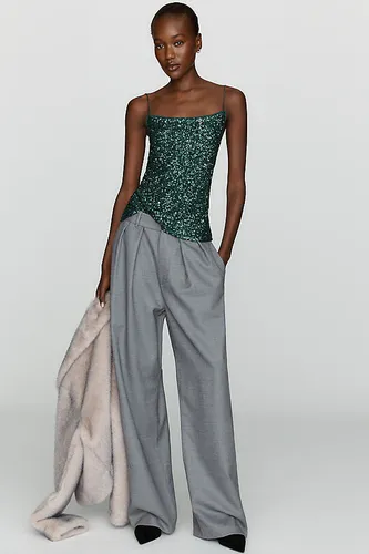 Haut cami à sequins à encolure carrée en taille: XS chez Anthropologie - Maeve - Modalova