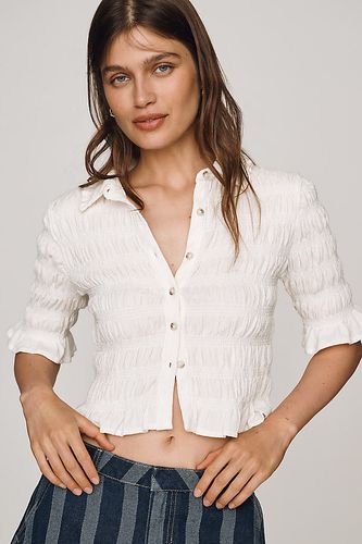 Haut à volants et boutons sur le devant en taille: 2XS chez Anthropologie - Maeve - Modalova