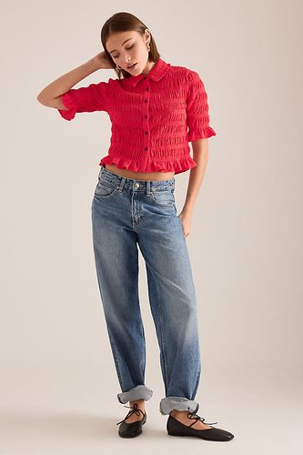 Haut à volants et boutons sur le devant en taille: XS chez Anthropologie - Maeve - Modalova