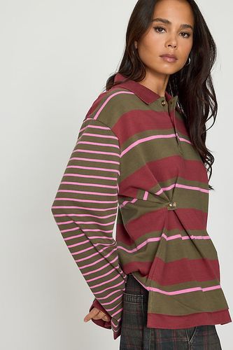 Haut de rugby à cordon Noah taille: Uk 6 chez Anthropologie - Damson Madder - Modalova