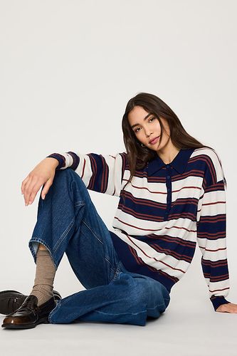 Polo en laine à rayures en taille: XS - By Anthropologie - Modalova