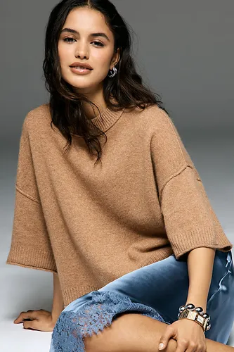 Pull col ras du cou 100% cachemire The Goldie par en taille: S - By Anthropologie - Modalova