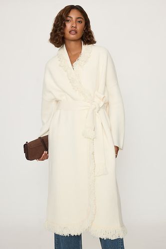 Cardigan long à franges en laine 100% en taille: M/L chez Anthropologie - Odd Muse - Modalova
