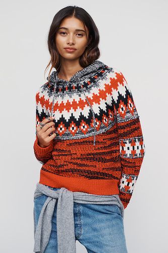 Pull à capuche en mélange coton-laine à motif Fair Isle taille: XS chez Anthropologie - Pilcro - Modalova