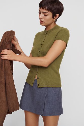 Cardigan en mélange de laine à manches courtes en taille: XS chez Anthropologie - Maeve - Modalova