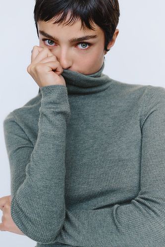 Haut à col roulé côtelé 100% cachemire en taille: XS chez Anthropologie - Maeve - Modalova