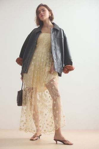 Veste surdimensionnée en simili cuir lavé en taille: M chez Anthropologie - Pilcro - Modalova